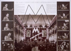 Stalin Inaugurating the Metro Kaganovitch in Moscow, from an Article in LU.R.S.S. en Construction, August 1935